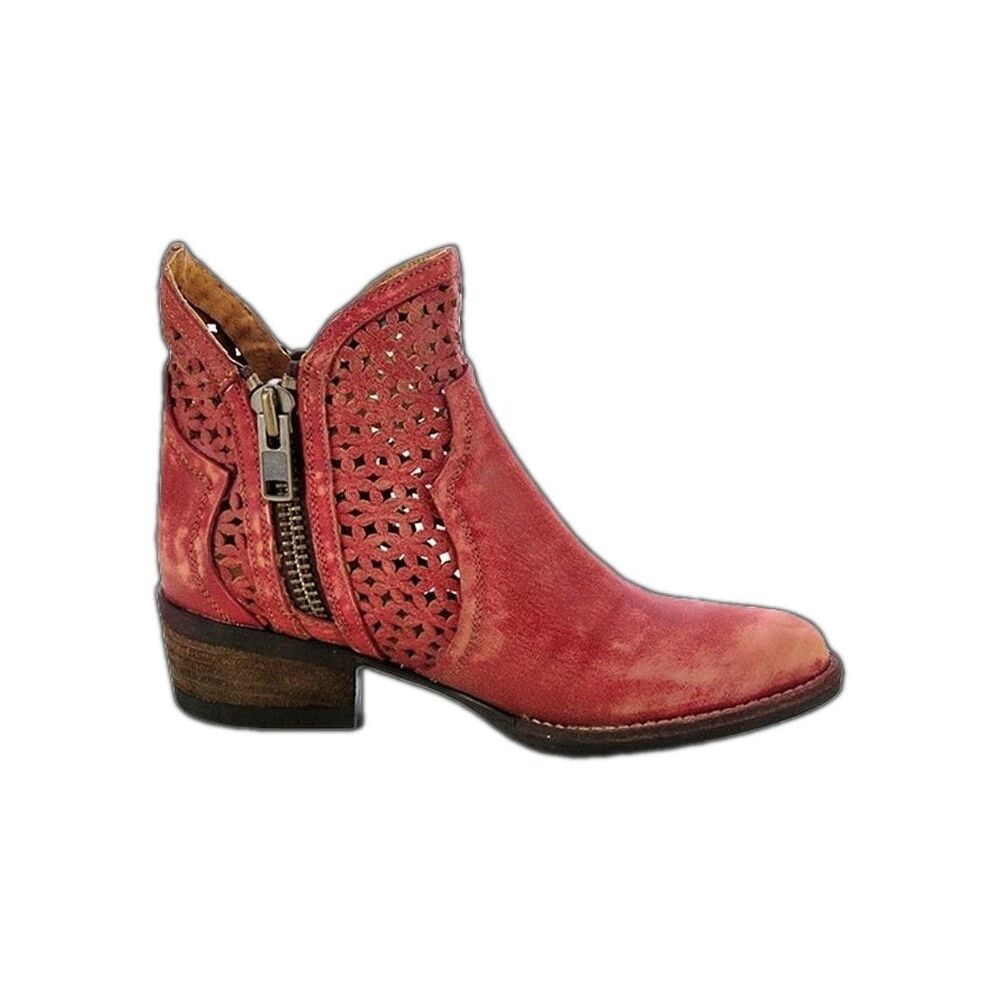 Circle G by Corral Ladies Red Cutout Shortie Boot Q0003 Sz 7